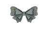 Aplique Marisa, Laço, Tecido Preto, Strass Furtacor