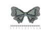 Aplique Marisa, Laço, Tecido Preto, Strass Furtacor