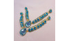 Cabedal Natália, Banhado, Rebite, Azul Tiffany