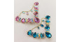 Cabedal Infantil Beatriz, Banhado, Rebite, Turquesa/Tiffany
