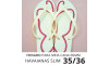 Sandálias Havaianas Slim, 35/36, Frisado para Meia Cana 06mm