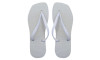 Chinelo Slim Square, Sr.Chinelo, 100% Borracha, Branco