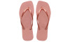 Sandálias Havaianas Slim Square, Rosa Crocus