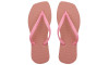 Chinelo Slim Square, Sr.Chinelo, 100% Borracha, Rosa Glacê