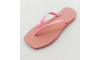 Chinelo Slim Square, Sr.Chinelo, 100% Borracha, Rosa Glacê