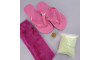 Kit Chinelufa Tiras Encapadas, Pink
