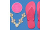 Cabedal Elis Rose e Havaianas Ciber Pink