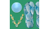Lonita Conchas e Cabedal Pietra Azul Tiffany