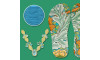 Lonita Floral e Cabedal Pietra Azul Tiffany