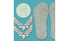 Lonita Quadriculado Glitter e Cabedal Melissa Cristal