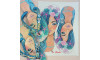 Cabedal Estela, Banhado, Rebite, Azul Tiffany
