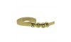 Tira de Couro, 05mm, Dourado