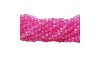Cristal de Vidro, Rondel, 04mm, Rosa Choque Transparente Furtacor