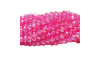 Cristal de Vidro, Rondel, 06mm, Rosa Choque Transparente Furtacor