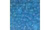 Cristal de Vidro, Rondel, 06mm, Azul Turquesa