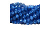 Cristal de Vidro, 08mm, Mesclado Metalizado/Transparente Azul Royal