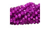 Cristal de Vidro, 08mm, Mesclado Metalizado/Transparente Pink