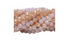 Cristal de Vidro, 08mm, Mesclado Perolado Rosa Claro