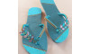Cabedal Mariah, Banhado, Rebite, Tiffany Furtacor/Roxo Furtacor
