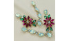 Cabedal Daisy, Banhado, Rebite, Branco Opal/Rosa