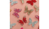 Cabedal Paloma, Tecido, Borboleta, Rosa Pink/Furtacor