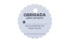 Tag Obrigada pela Compra, 5cm, Branco