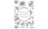 Panfleto de Cuidados Especiais, 7,5cm x 10,5cm, Flores e Insetos, Preto/Branco