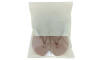 Saquinho de TNT com Fecho Zip, 24cm x 30cm, Bege