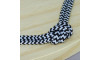 Cordão de Poliéster, Zigzag, 4mm, Preto