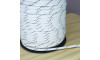 Cordão de Poliéster, Pontilhado, 4mm, Branco