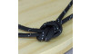 Cordão de Poliéster, Pontilhado, 4mm, Preto