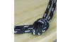 Cordão de Poliéster, Filete, 4mm, Preto