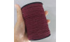 Cordão de Algodão, 3mm, Vinho