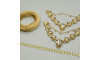 Kit Cabedal Carol, Amarelo Dourado