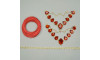 Kit Cabedal Carol, Vermelho
