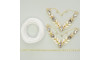 Kit Cabedal Sirena, Banhado, Branco
