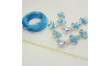 Kit Cabedal Elis, Banhado, Azul Tiffany
