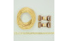 Kit Piercing Laço, Dourado