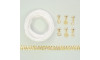 Kit Piercings Pingentes Mar, Branco