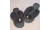Kit Chinelufa Tiras Encapadas, Preto