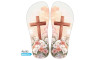Lonita Sublimada, Cruz Floral, Marrom/Rosa /Verde