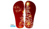 Lonita Sublimada, Árvore Feliz Natal, Vermelho/Dourado