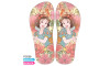 Lonita Sublimada, Floral Princesa Branca de Neve, Azul/Laranja