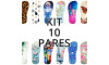 Kit 10 Pares Lonitas Sublimadas (estampas, material e tamanhos a escolher)