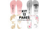 Kit 12 Pares Lonitas Sublimadas Personalizável (estampa exclusiva, material e tamanhos a escolher)