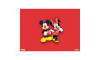 Estampa Sublimada, Mickey e Minnie, Vermelho/Preto