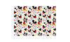 Estampa Sublimada, Mickey Mouse, Branco/Vermelho/Preto