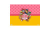 Estampa Sublimada, Patrulha Canina, Rosa/Amarelo