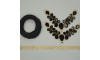Kit Cabedal Melissa, Preto