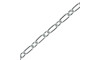 Corrente de Alumínio, Cartier Fígaro, 2,5mm, Prata